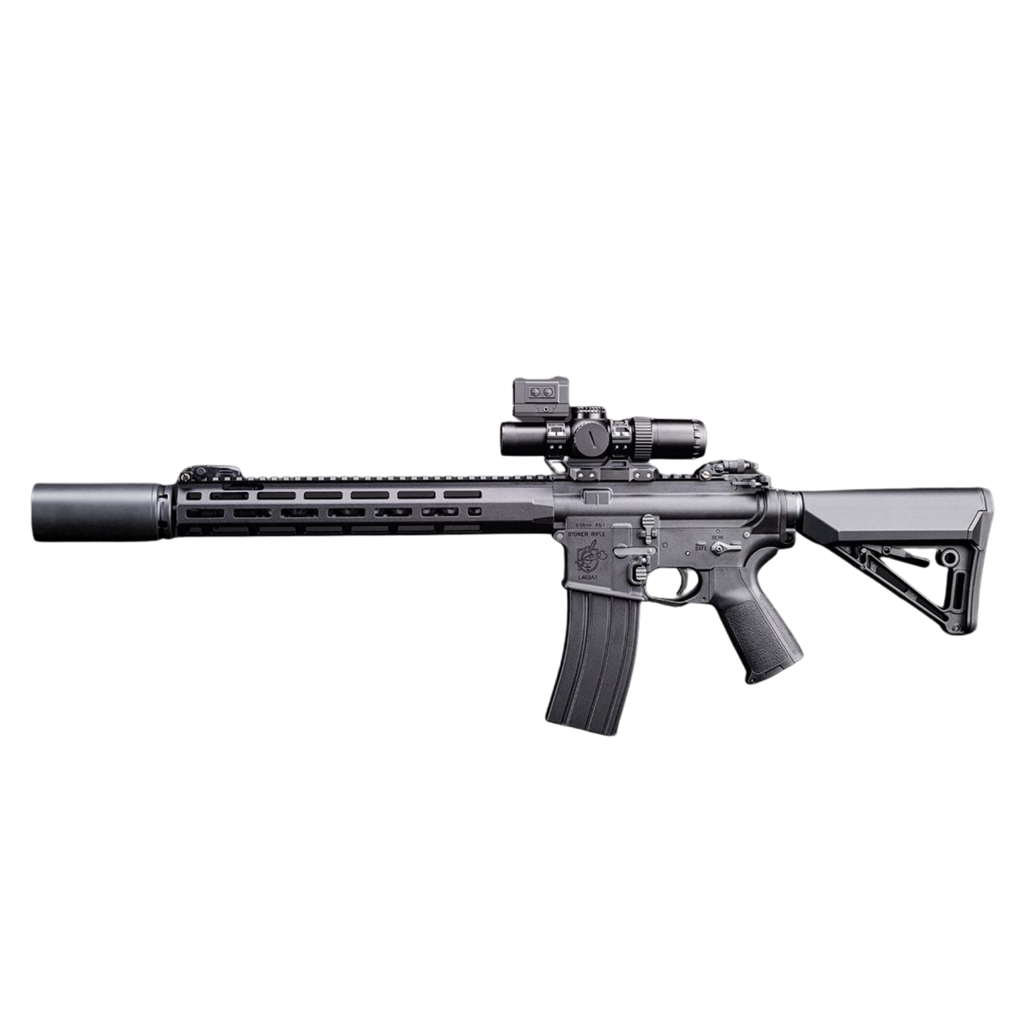 EMG x Knight's Armament KS-1 Airsoft AEG Rifle w/ Battery & Charger