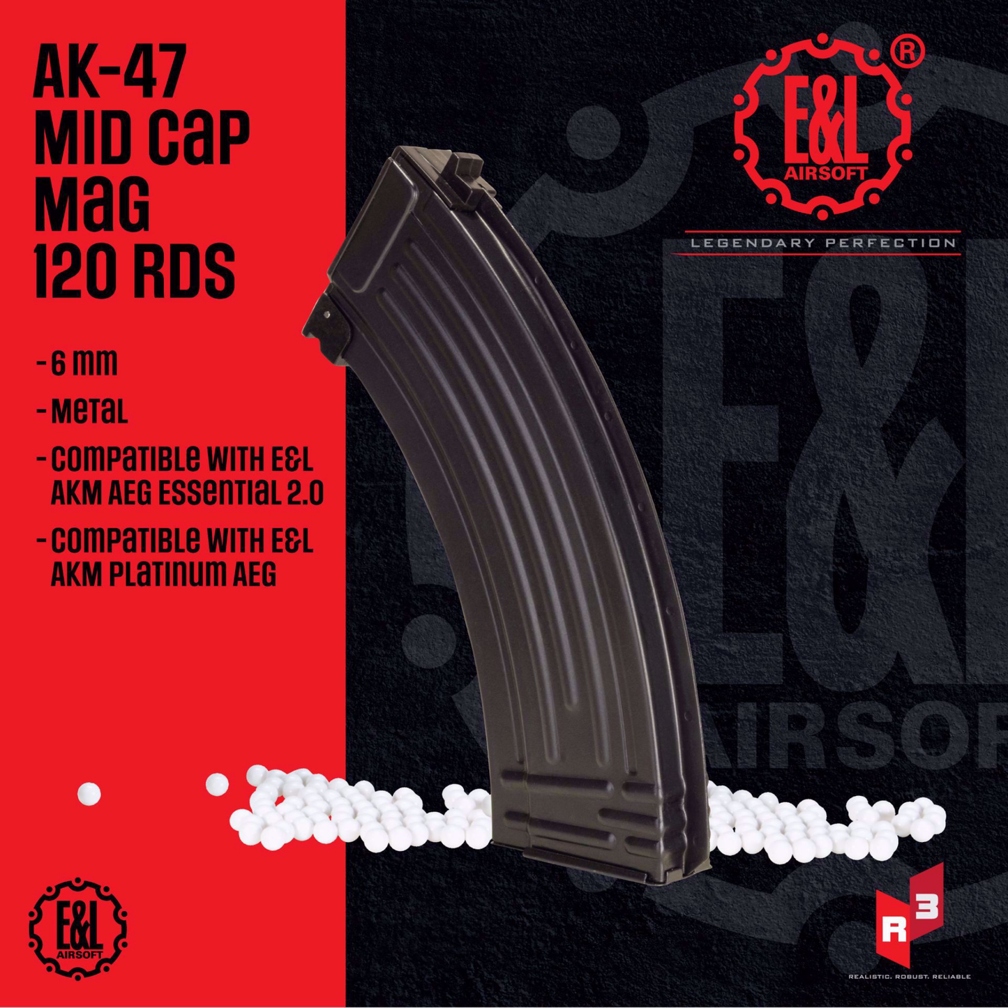 E&L AK-47 120RDS Mid-Cap Mag