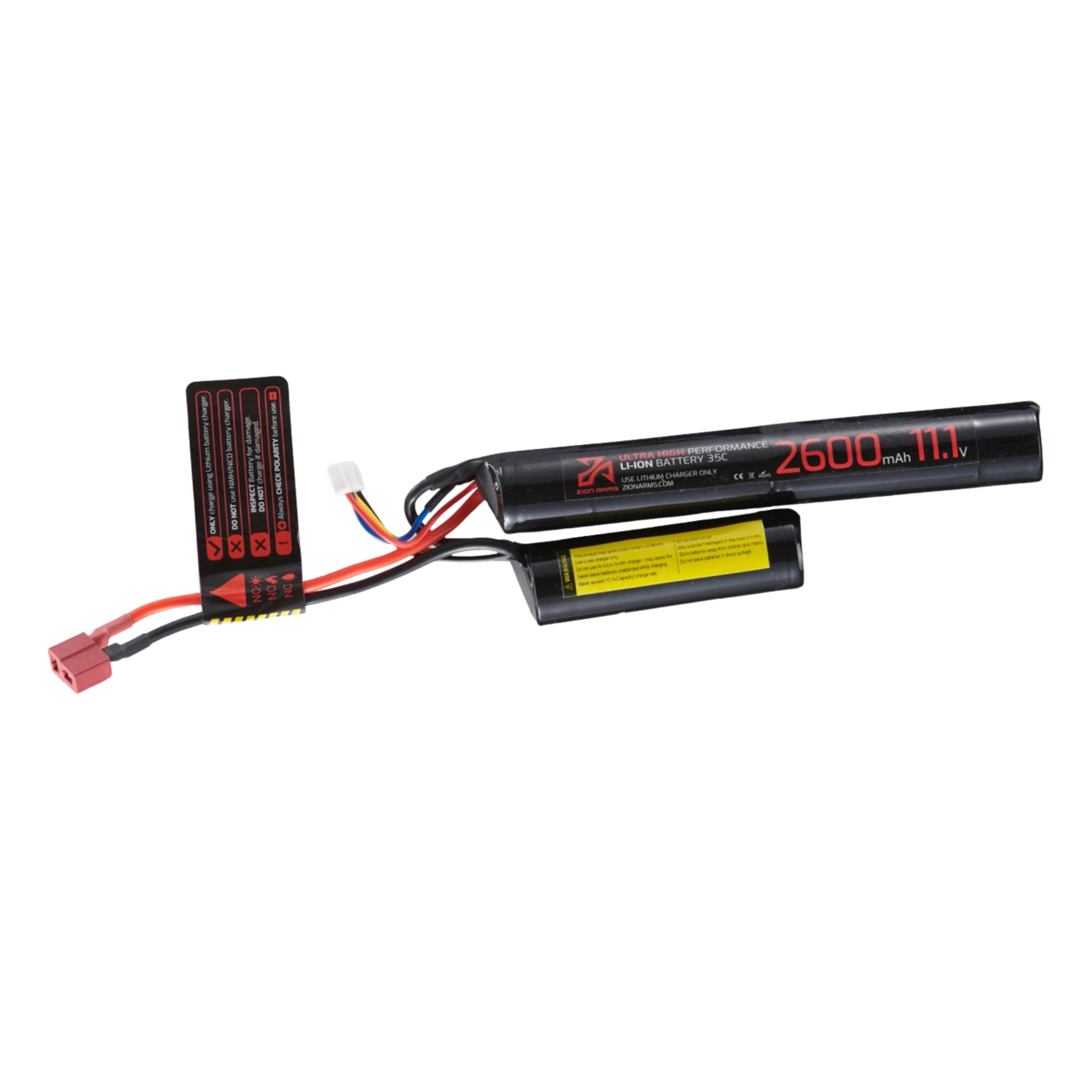Zion Arms 11.1v 2600mAh Li-ion Nunchuck Deans Battery – Fox Airsoft
