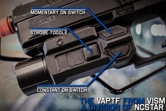 VAPTF Pistol Mounted Strobe Flashlight