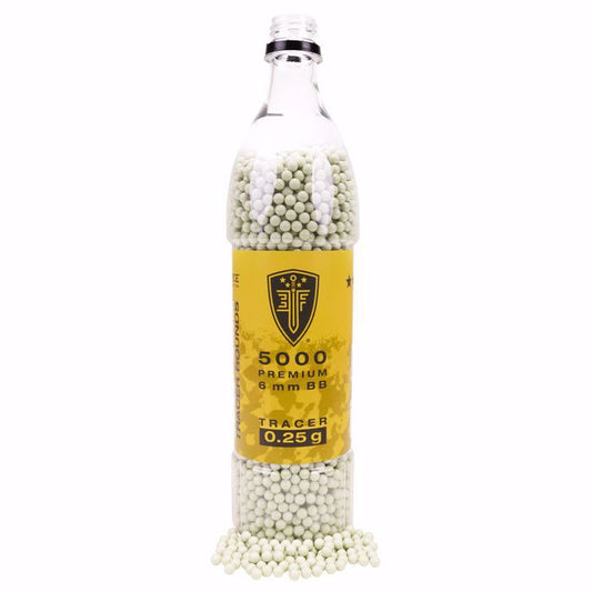 Elite Force Premium .25 gram 5,000 Count Light Green Tracer BBs