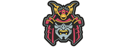 Samurai Helmet Full Color PVC Patch