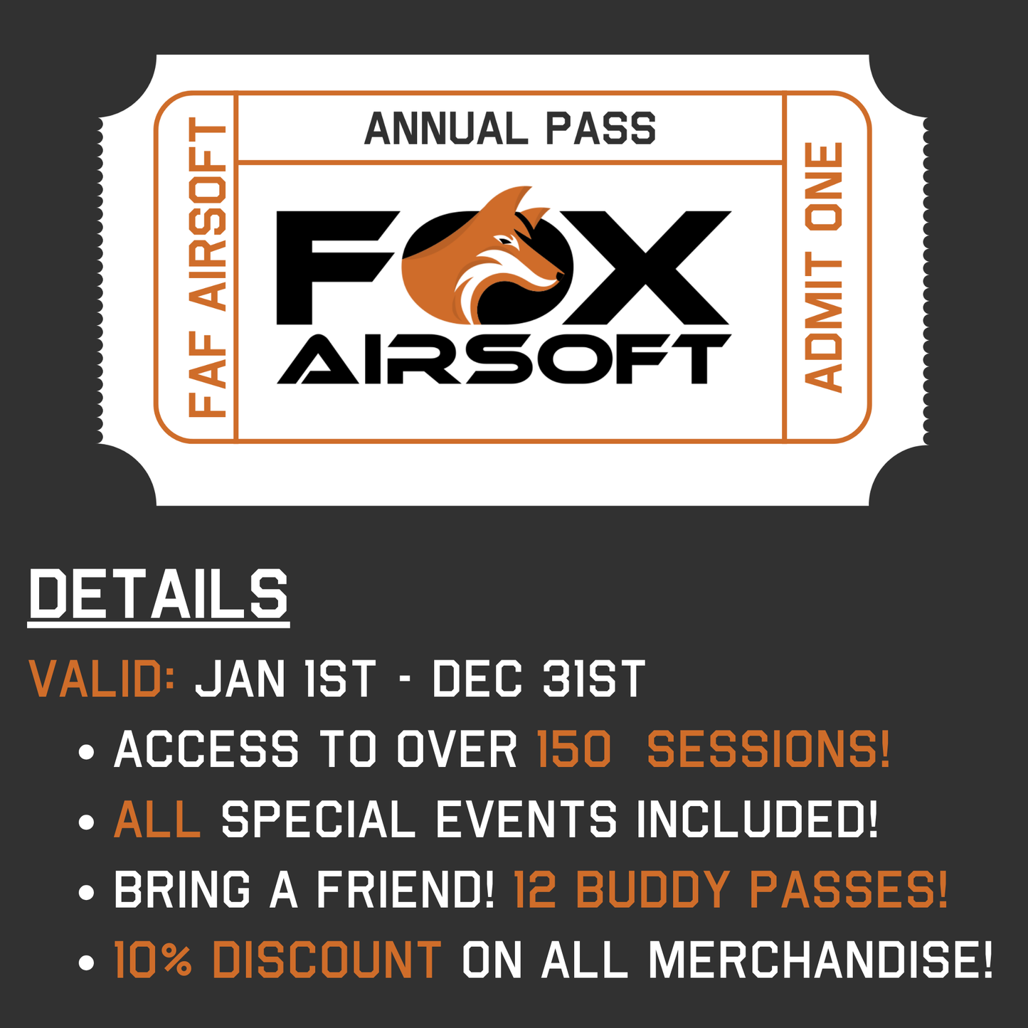 FAF Airsoft Field Ticket