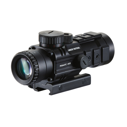 Lancer Tactical Prismatic 4x32 Compact Scope with Illuminated Reticle