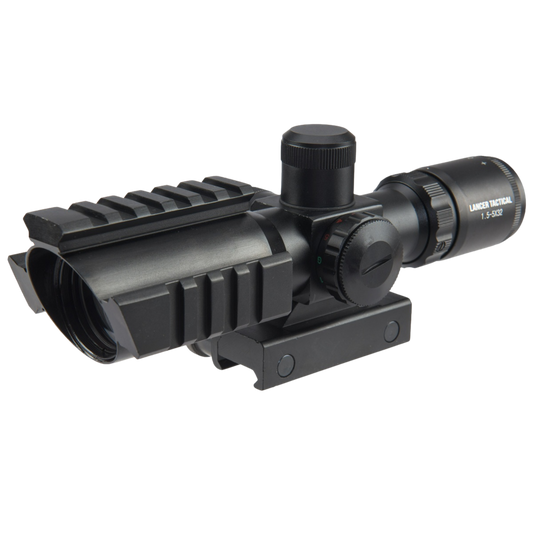 Lancer Tactical 1.5-5x32 Variable Zoom Adjustable Illuminated Rifle Scope