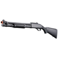 Golden Eagle M870 3/6-Shot Pump Action Gas Airsoft Shotgun w/ Mock Shell Tube & Ghost Ring Iron Sights
