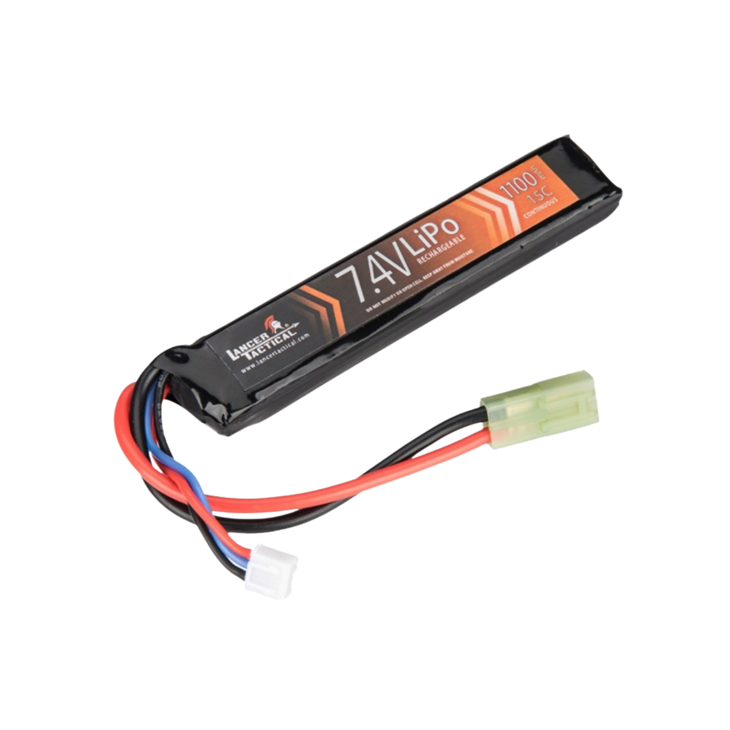 Lancer Tactical 7.4V 1100mAh 20C Stick Lipo Battery