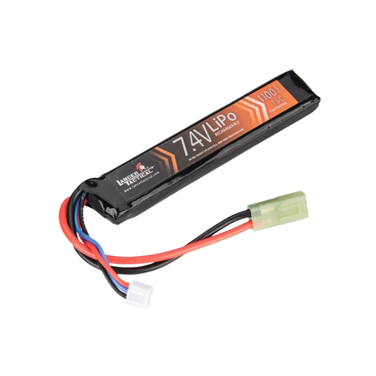 Lancer Tactical 7.4V 1100mAh 20C Stick Lipo Battery