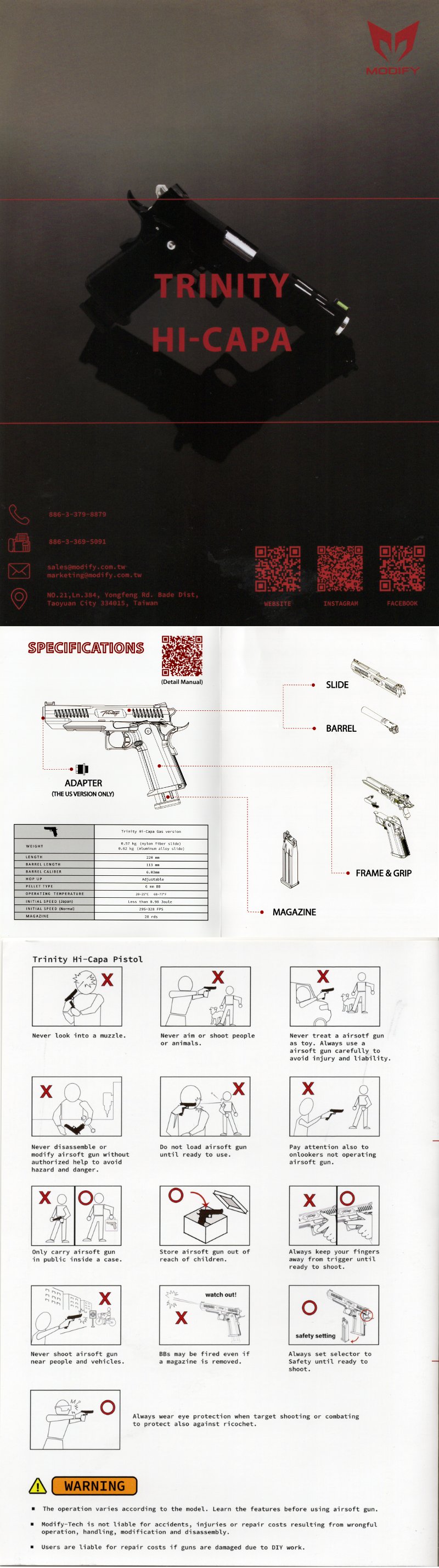 Elite Force Trinity HI-CAPA GBB