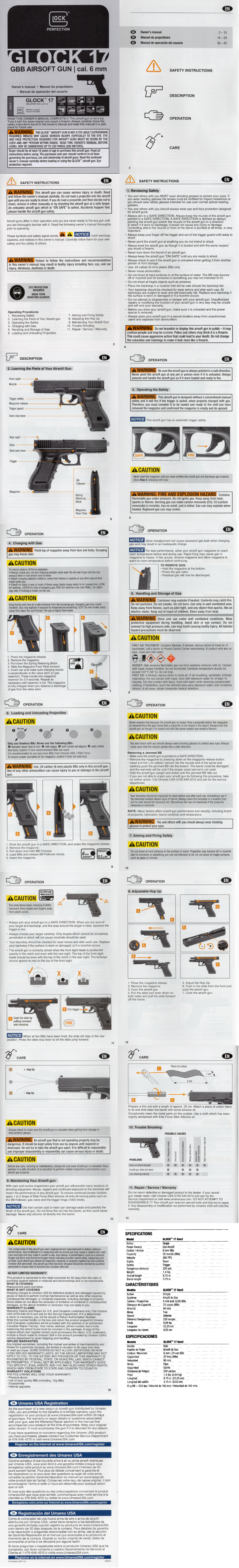 Elite Force Glock 17 GBB Gen 3