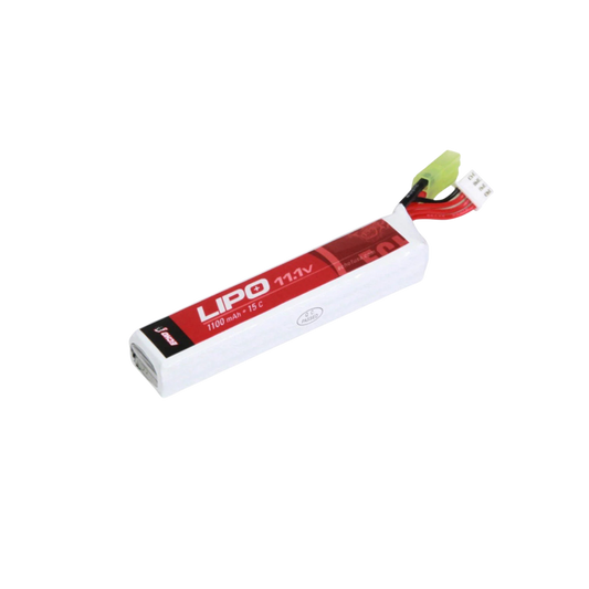 Echo1 11.1v 1100mAh 15C Buffer Tube Lipo