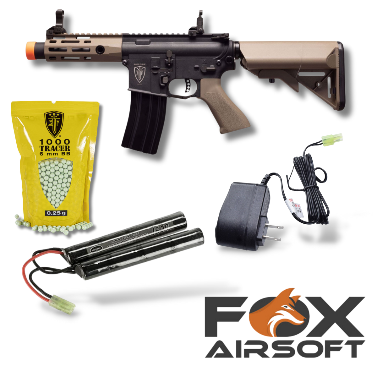 Elite Force M4 CQCX w/ Eye Trace Airsoft Starter Kit – Fox Airsoft