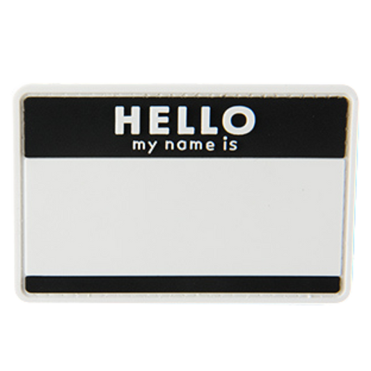 G-FORCE Hello My Name Is... PVC Morale Patch