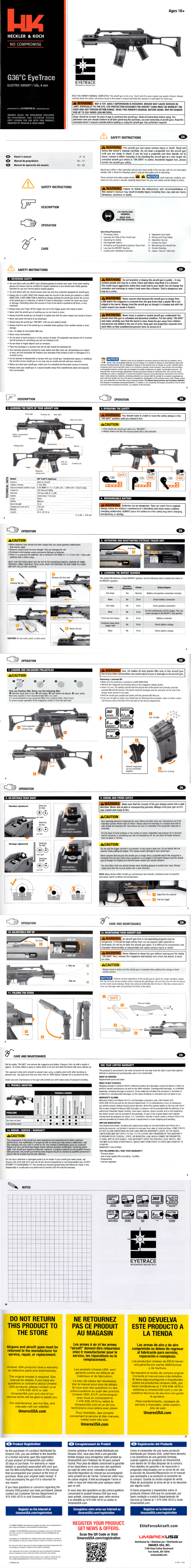 Elite Force HK G36C w/Eye Trace