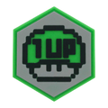 Hexagon PVC Patch 1-Up Mushroom