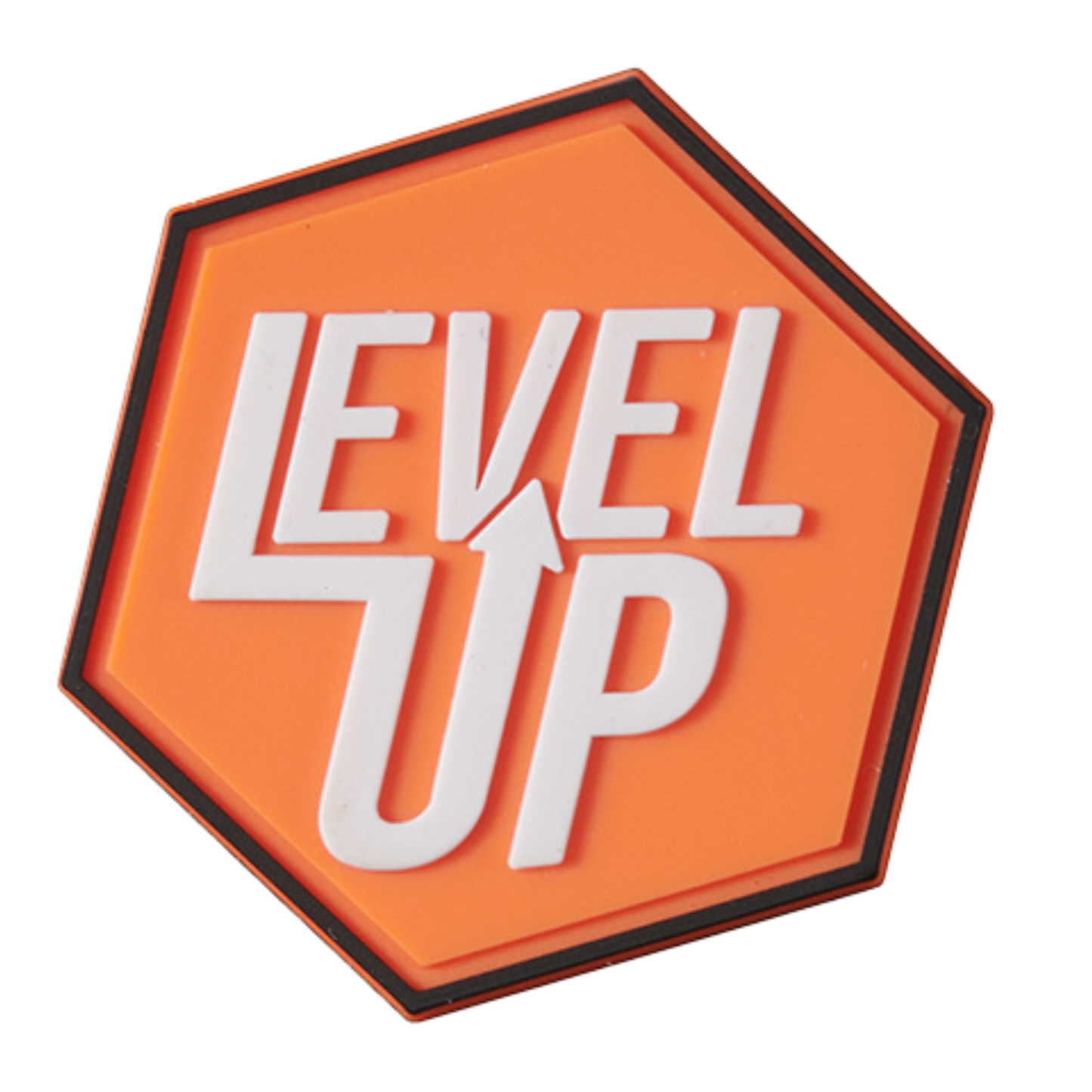 Hexagon PVC Patch "Level Up"