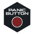 Hexagon PVC Patch Panic Button