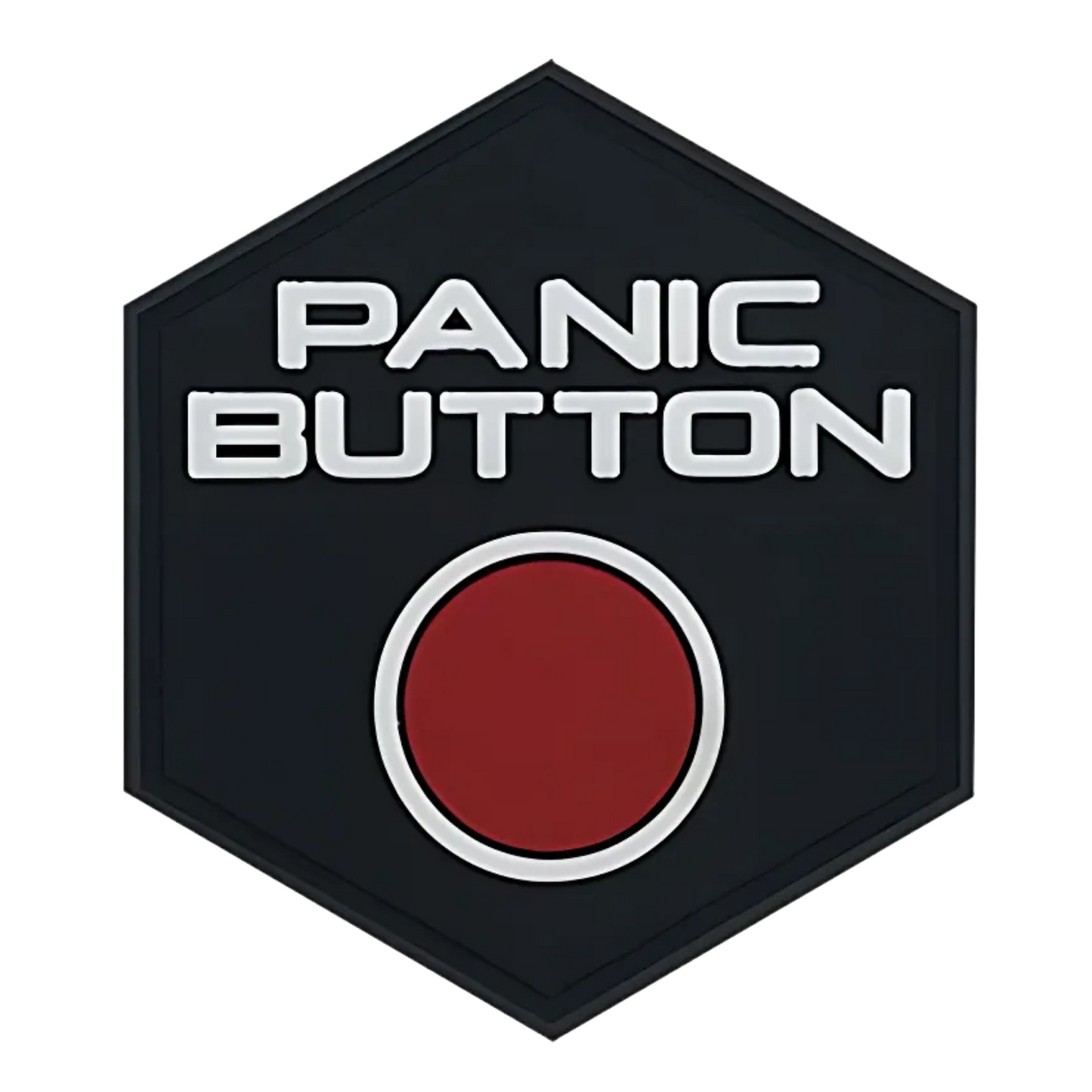 Hexagon PVC Patch Panic Button