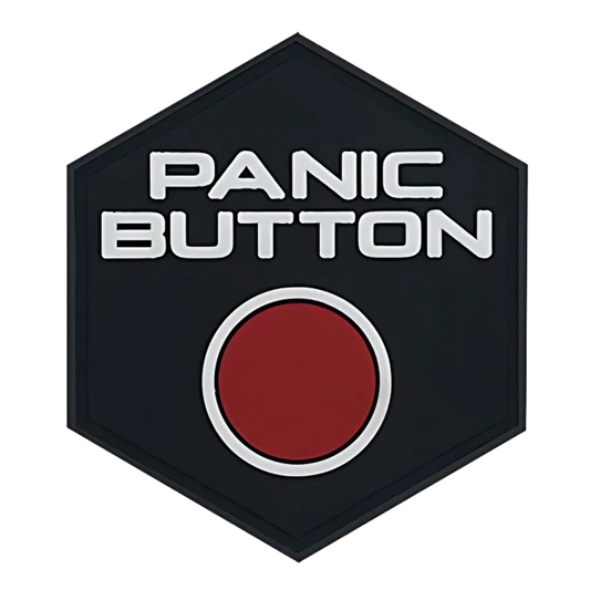 Hexagon PVC Patch Panic Button