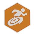 Hexagon PVC Patch Stamina-Up Perk