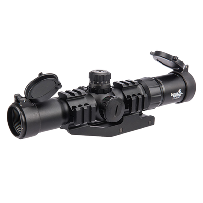 Lancer Tactical 1.5 - 4x Illuminated MIL Dot Rifle Scope