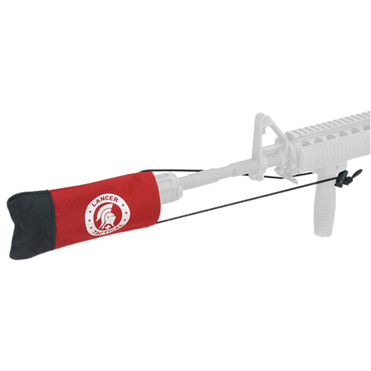 Lancer Tactical Airsoft Barrel Cover w/ Bungee Cord (Color: Red)