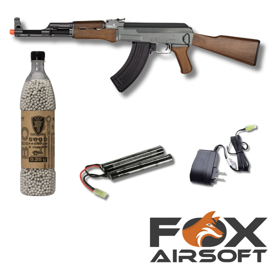 Lancer Tactical Faux Wood AK-47 Starter Kit