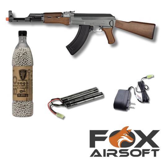 Lancer Tactical Faux Wood AK-47 Starter Kit