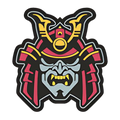 Samurai Helmet Full Color PVC Patch