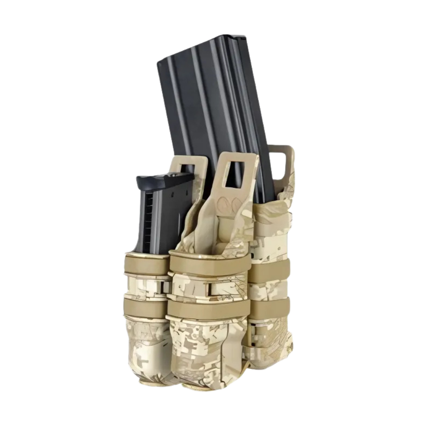 Tactical 1X Rifle/2X Pistol Mag Pouch Fox Airsoft
