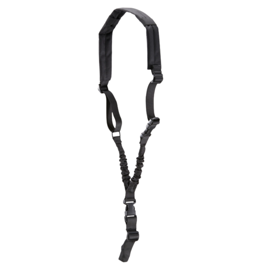 Lancer Tactical Heavy Duty Foam Padded Single Point Sling w/ QD Buckle (Color: Black)