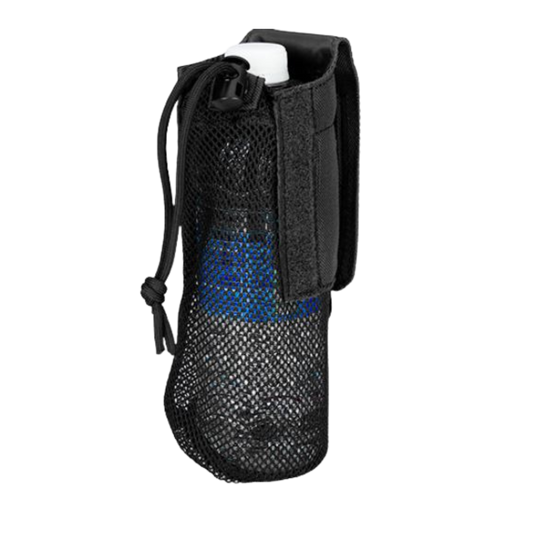 Lancer Tactical 1000D Nylon Folding Water Bottle Bag Black