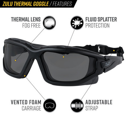 Valken Zulu Regular Fit Goggles w/ Thermal Lens